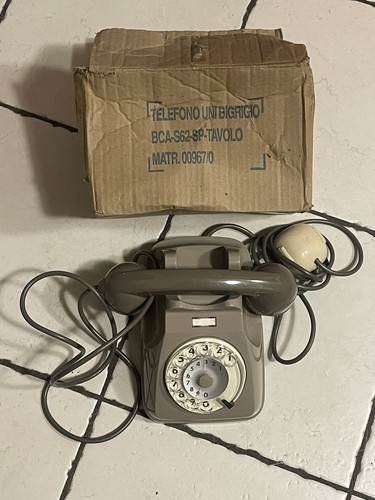 Telefono fisso vintage disco - telefono,