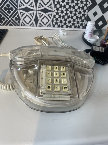 Telefono vintage luminoso neon