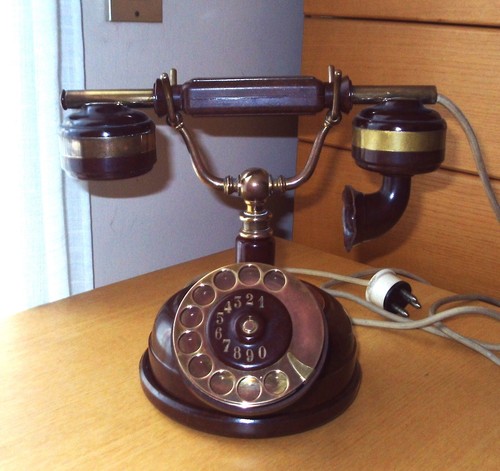 Telefono vintage rotondo - , "