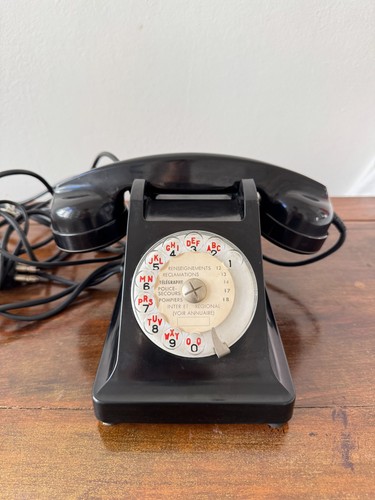 Telefono vintage rotella con - telefono,