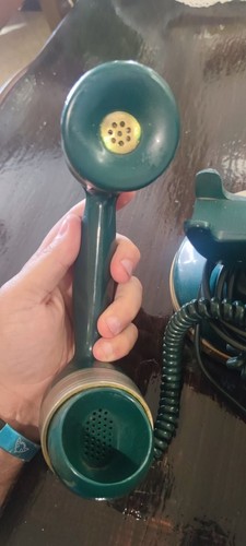 Telefono verde vintage - verde, con