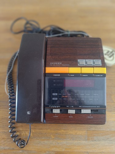 Telefono radio sveglia vintage - sveglia,