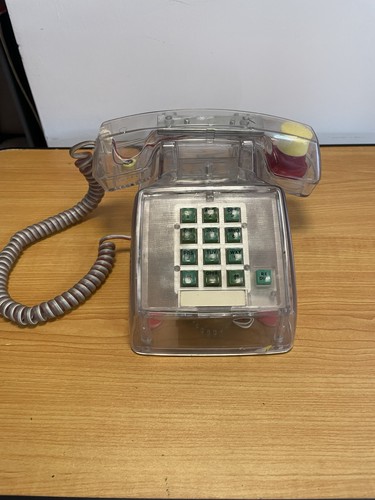 Telefono vintage trasparente