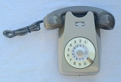 Telefono vintage bigrigio - telefono, da