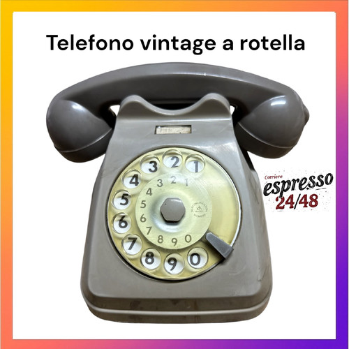 Telefono fisso vintage disco - fisso,