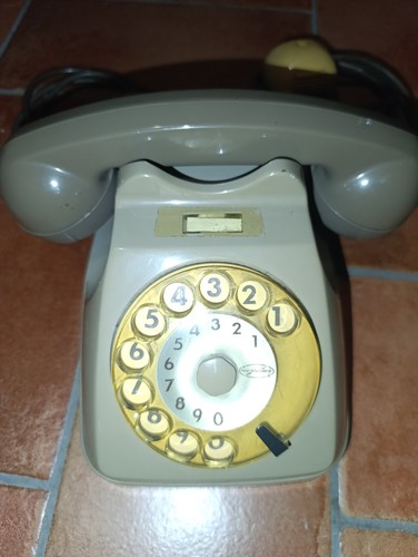 Telefono fisso vintage disco - telefono, a